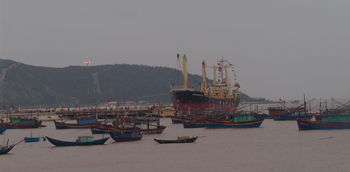 Cảng Hòn La (Quảng Đông, Quảng Trạch) đang phát huy hiệu quả. Ảnh: Tr. Thái