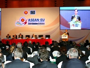 Toàn cảnh Hội nghị Thượng đỉnh kinh doanh ASEAN-EU lần thứ 3. (Ảnh: Huy Hùng/TTXVN)