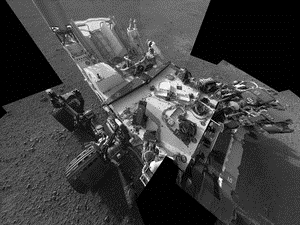 Tàu Curiosity hoạt động trên sao Hỏa (Nguồn: AFP)