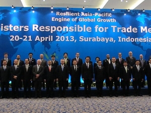 Các bộ trưởng tham dự APEC 2013. (Nguồn: THX/TTXVN)