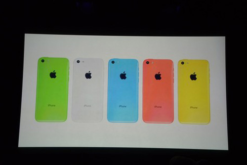 Các màu sắc có trên iPhone 5C