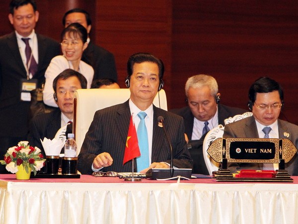 Thủ tướng Nguyễn Tấn Dũng tại hội nghị. (Ảnh: Đức Tám/TTXVN)