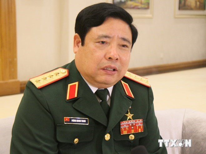 Đại tướng Phùng Quang Thanh, Ủy viên Bộ Chính trị, Bộ trưởng Bộ Quốc phòng. (Ảnh: Đặng Lê/TTXVN)
