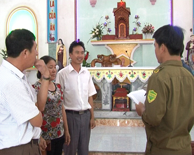Sự phối hợp giữa Công an xã Hội đồng mục vụ với giáo họ Thanh Hải.