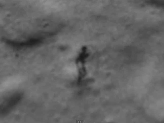 Hình ảnh được cho là người đang ông sống trên Mặt Trăng. (Nguồn: YouTube)