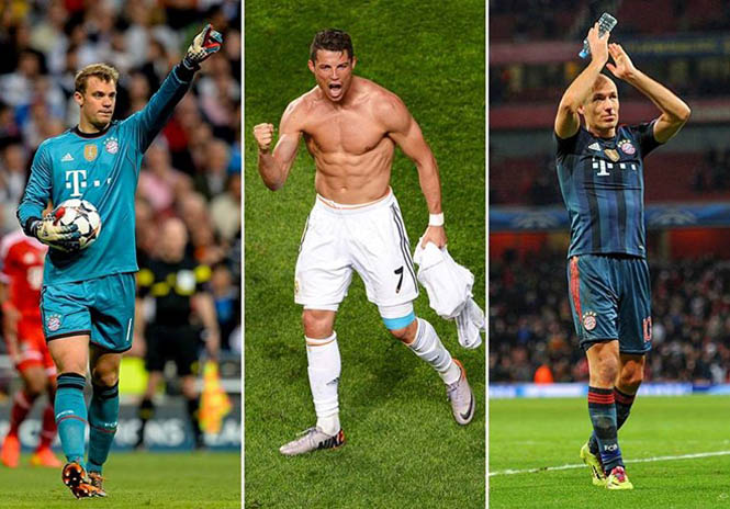 Ronaldo sẽ cạnh tranh với hai cầu thủ Bayern.