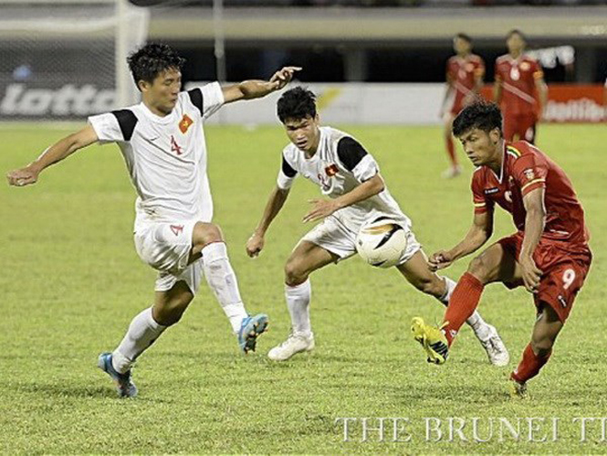  U19 Việt Nam một lần nữa lỡ hẹn với ngôi vương. (Ảnh: Brunei Times)