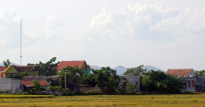 Diện mạo nông thôn của huyện Quảng Trạch đang từng ngày khởi sắc.