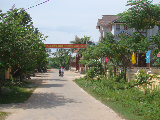 Nông nghiệp phát triển, diện mạo nông thôn mới ở Duy Ninh ngày càng đổi mới.