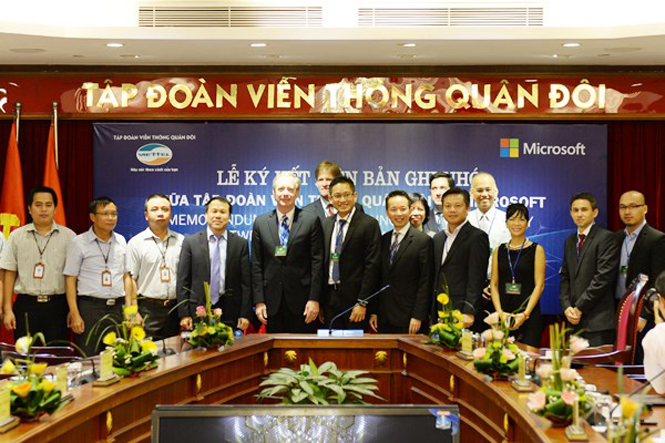  Viettel và Microsoft đã chính thức hợp tác để đưa các dịch vụ điện toán đám mây cho khối Chính phủ tại Việt Nam. (Ảnh: VT)