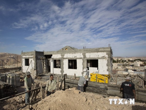 Công trường xây dựng khu định cư Do Thái Alon ở phía đông Jerusalem. (Nguồn: AFP/TTXVN)