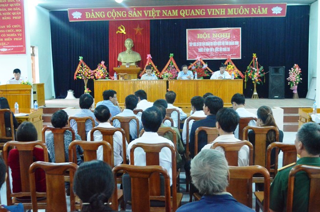 Đoàn ĐBQH tỉnh tiếp xúc cử tri tại huyện Quảng Trạch