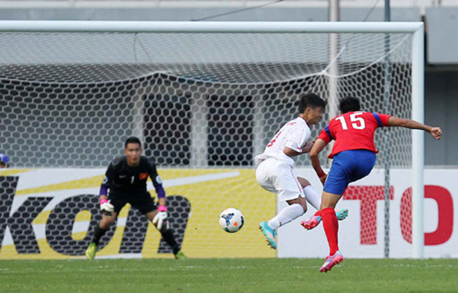 Việt Nam thua trận đầu tiên tại Giải U19 châu Á. Ảnh: TTXVN