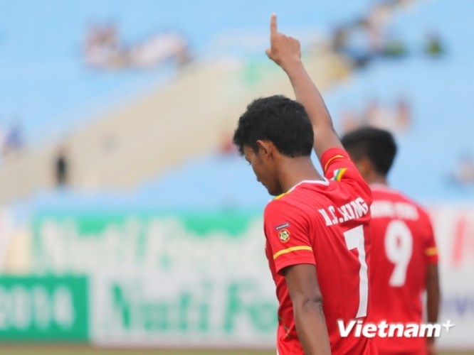Thế hệ hiện tại của U19 Myanmar đã thành công khi giành quyền tham dự đấu trường bóng đá trẻ lớn nhất thế giới. (Ảnh: Minh Chiến/Vietnam+)