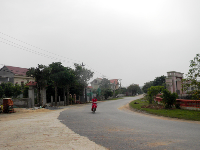 Một góc thị trấn Nông trường Việt Trung hôm nay.