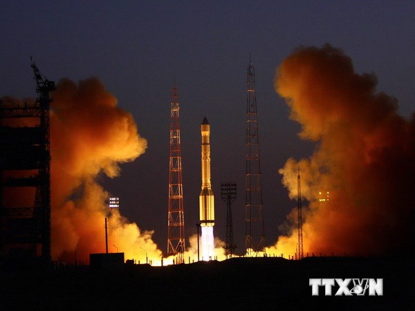 Tên lửa Proton-M chở 3 vệ tinh hàng hải Glonass-M của Nga. (Ảnh minh họa. Nguồn: AFP/TTXVN)