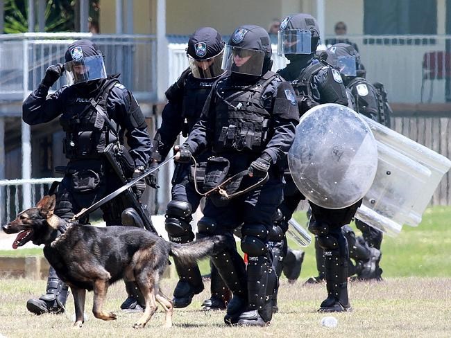 Cảnh sát Australia luyện tập chuẩn bị cho Hội nghị thượng đỉnh G20 tại Brisbane. (Nguồn: News Corp Australia)