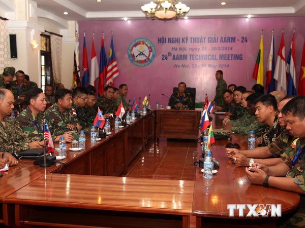 Hội nghị Kỹ thuật Giải bắn súng quân dụng Quân đội các nước ASEAN lần thứ 24. (Ảnh: Nguyễn Đức Lúy/TTXVN)