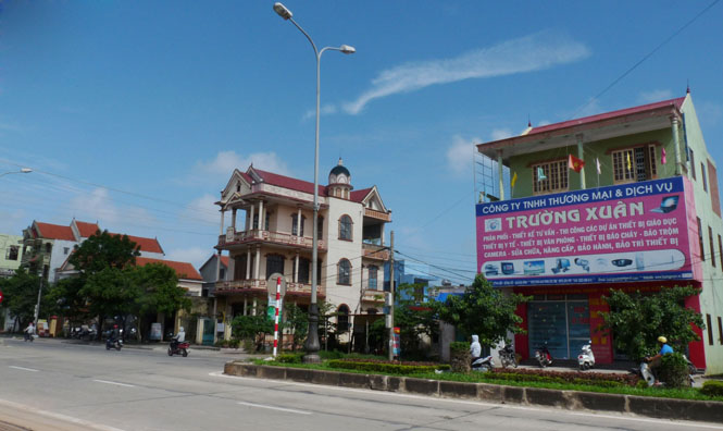 Đường Lý Thường Kiệt (gần UBND phường Bắc Lý, TP. Đồng Hới) có tới 2 số nhà 601 nằm cách nhau khoảng 50m.
