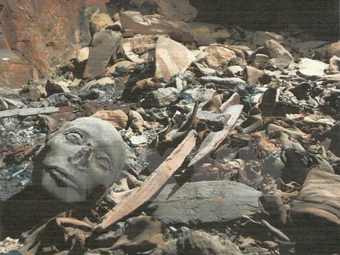 Một khu lăng mộ chứa các xác ướp tại Ai Cập. (Nguồn: AFP/TTXVN)