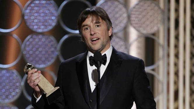 Đạo diễn Richard Linklater của phim Boyhood nhận giải Quả cầu vàng. (Nguồn: hollywoodreporter.com)