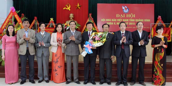 Ban Chấp hành Hội Nhà báo Việt Nam tỉnh Quảng Bình khóa V, nhiệm kỳ 2015-2020.