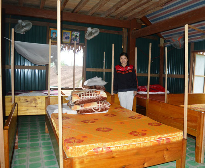 Nhà nghỉ được trang bị đầy đủ cơ sở vật chất cho khách lưu trú.