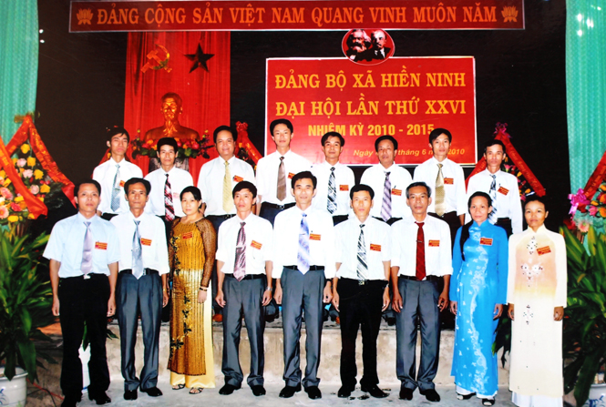 Ban Chấp hành Đảng bộ xã Hiền Ninh nhiệm kỳ 2010-2015.