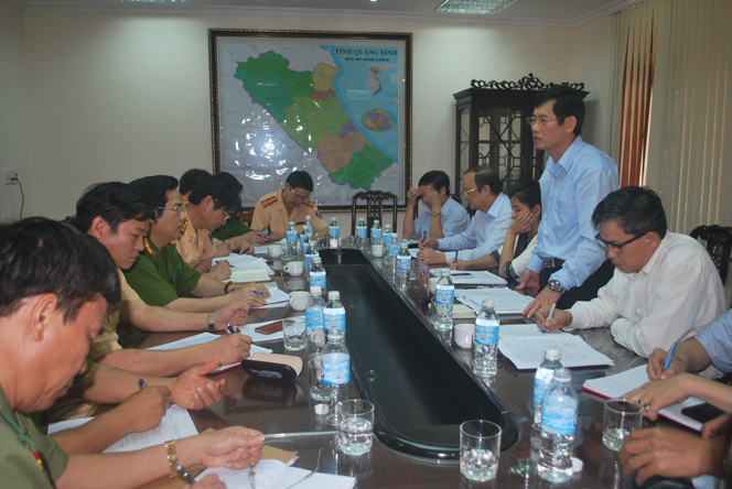  Đồng chí Nguyễn Ngọc Phương, TUV, Phó Trưởng đoàn ĐBQH tỉnh, phát biểu kết luận buổi giám sát