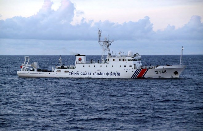 Một tàu của Lực lượng Bảo vệ Bờ biển Trung Quốc. (Ảnh tư liệu: Kyodo)