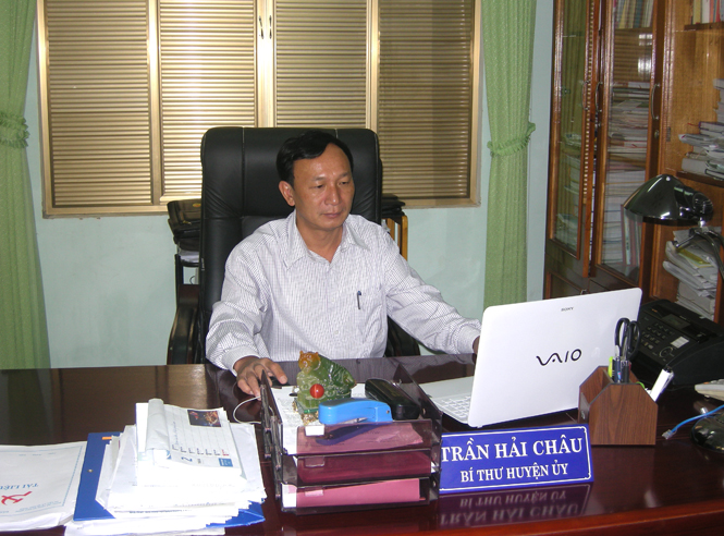 Anh Trần Hải Châu, Tỉnh uỷ viên, Bí thư Huyện ủy Quảng Ninh