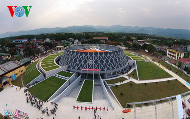 Bảo tàng chiến thắng lịch sử Điện Biên Phủ nhìn từ trên cao