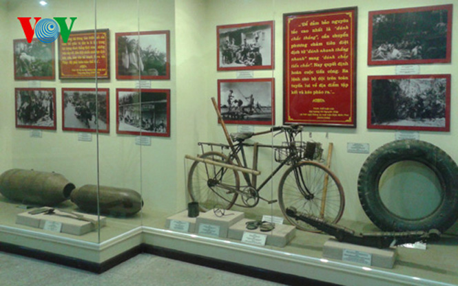 Các hiện vật được trưng bày tại Bảo tàng chiến thắng lịch sử Điện Biên Phủ