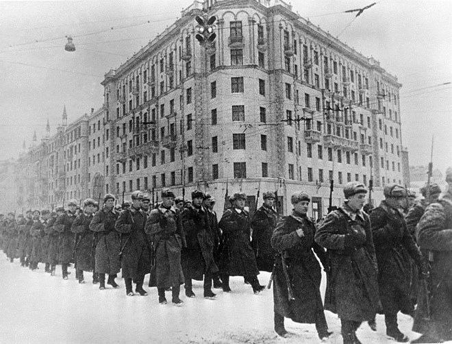 Hồng quân Liên Xô bảo vệ Moskva năm 1941 (Nguồn: RIA Novosti)
