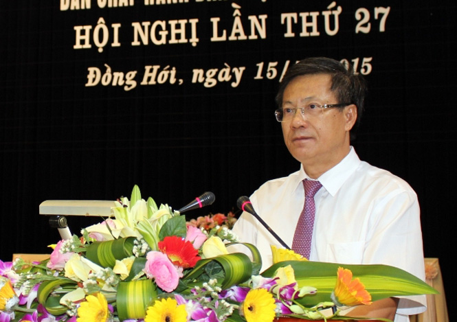 Đồng chí Lương Ngọc Bính, Ủy viên Trung ương Đảng, Bí thư Tỉnh ủy, Chủ tịch HĐND tỉnh kết luận hội nghị.