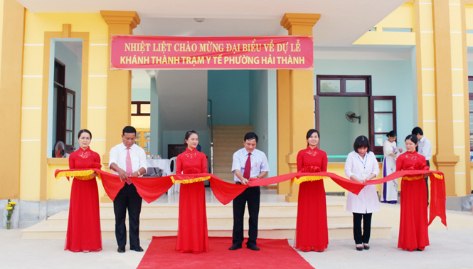 Trạm y tế phường Hải Thành được khánh thành đưa vào sử dụng là một trong các công trình trọng điểm chào mừng đại hội Đảng các cấp.