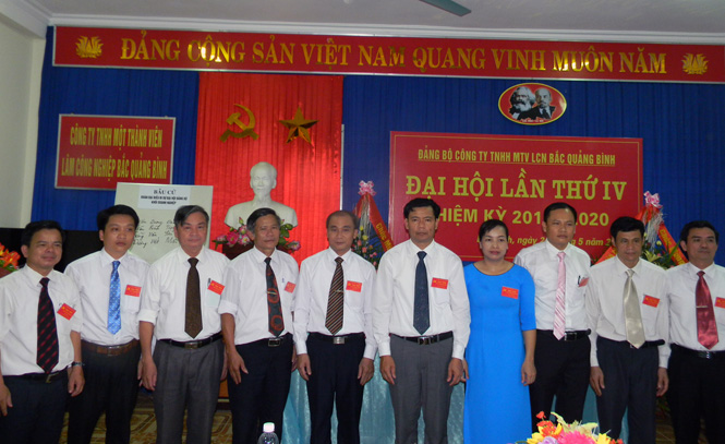 Ban chấp hành Đảng bộ Công ty TNHH MTV Lâm công nghiệp Bắc Quảng Bình nhiệm kỳ 2015-2020.
