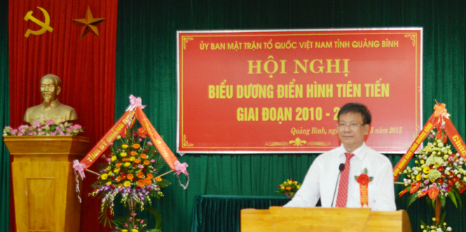 Đồng chí Lương Ngọc Bính, Uỷ viên Trung ương Đảng, Bí thư Tỉnh ủy, Chủ tịch HĐND tỉnh phát biểu kết luận tại hội nghị.