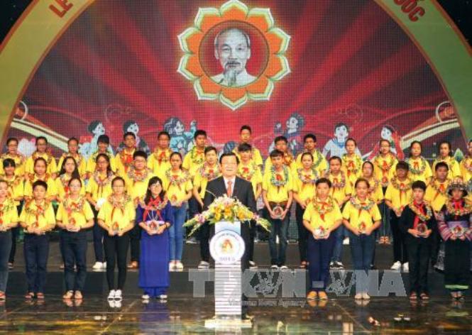  Chủ tịch nước Trương Tấn Sang phát biểu tại buổi lễ. Ảnh: Phạm Kiên/TTXVN