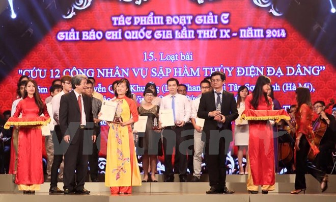Tác giả Cao Thị Thùy Giang (VietnamPlus) đạt Giải C - loạt bài 