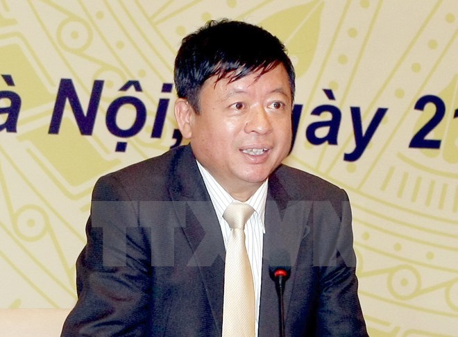 Chủ tịch Hội nhạc sỹ Việt Nam Đỗ Hồng Quân. (Ảnh: Phạm Kiên/TTXVN)
