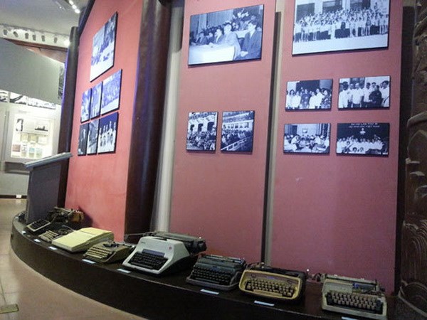 Một góc trưng bày của Bảo tàng Văn học Việt Nam. (Nguồn: chinhphu.vn)