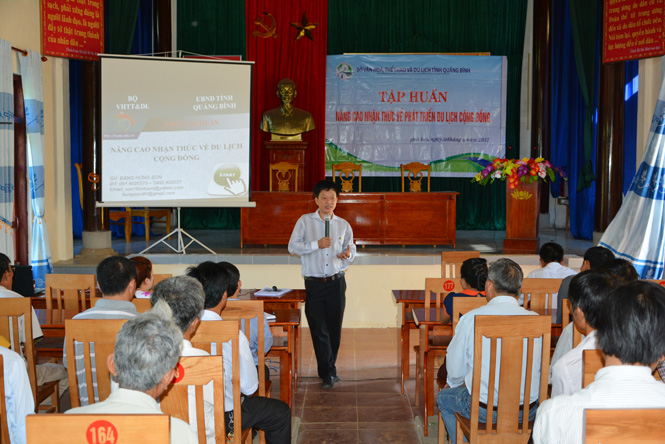 Lớp tập huấn tại huyện Minh Hóa.