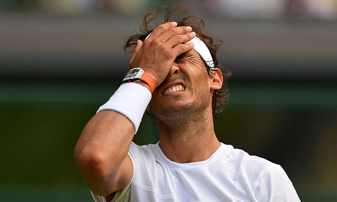 Nadal dừng bước từ vòng 2. (Nguồn: Guardian)