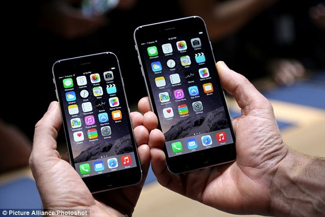 Hai mẫu iPhone 6 và 6 Plus. (Nguồn: PA)