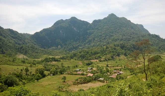 Một góc thôn Tăng Hóa, xã Hóa Sơn (huyện Minh Hóa).