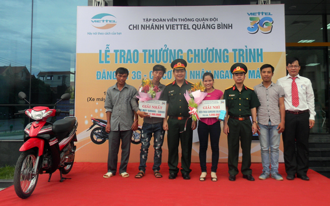 Chi nhánh Viettel Quảng Bình tổ chức Lễ trao thưởng chương trình 