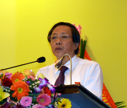 Đồng chí Hoàng Đăng Quang, Phó Bí thư Thường trực Tỉnh uỷ, Trưởng đoàn đại biểu Quốc hội tỉnh, phát biểu chỉ đạo Đại hội.