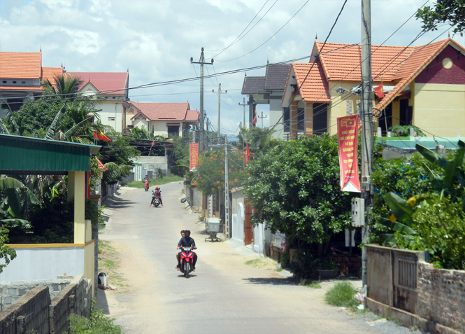 Một góc xã Quang Phú, thành phố Đồng Hới hôm nay.