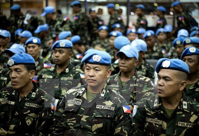 Binh sỹ lực lượng gìn giữ hòa bình Liên hợp quốc của Philippines. (Nguồn: AFP/TTXVN)